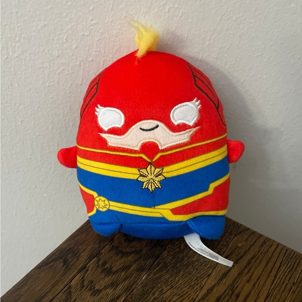 5” Mattel Cuutopia Marvel Captain America plush Red and Blue Superhero Plush Toy